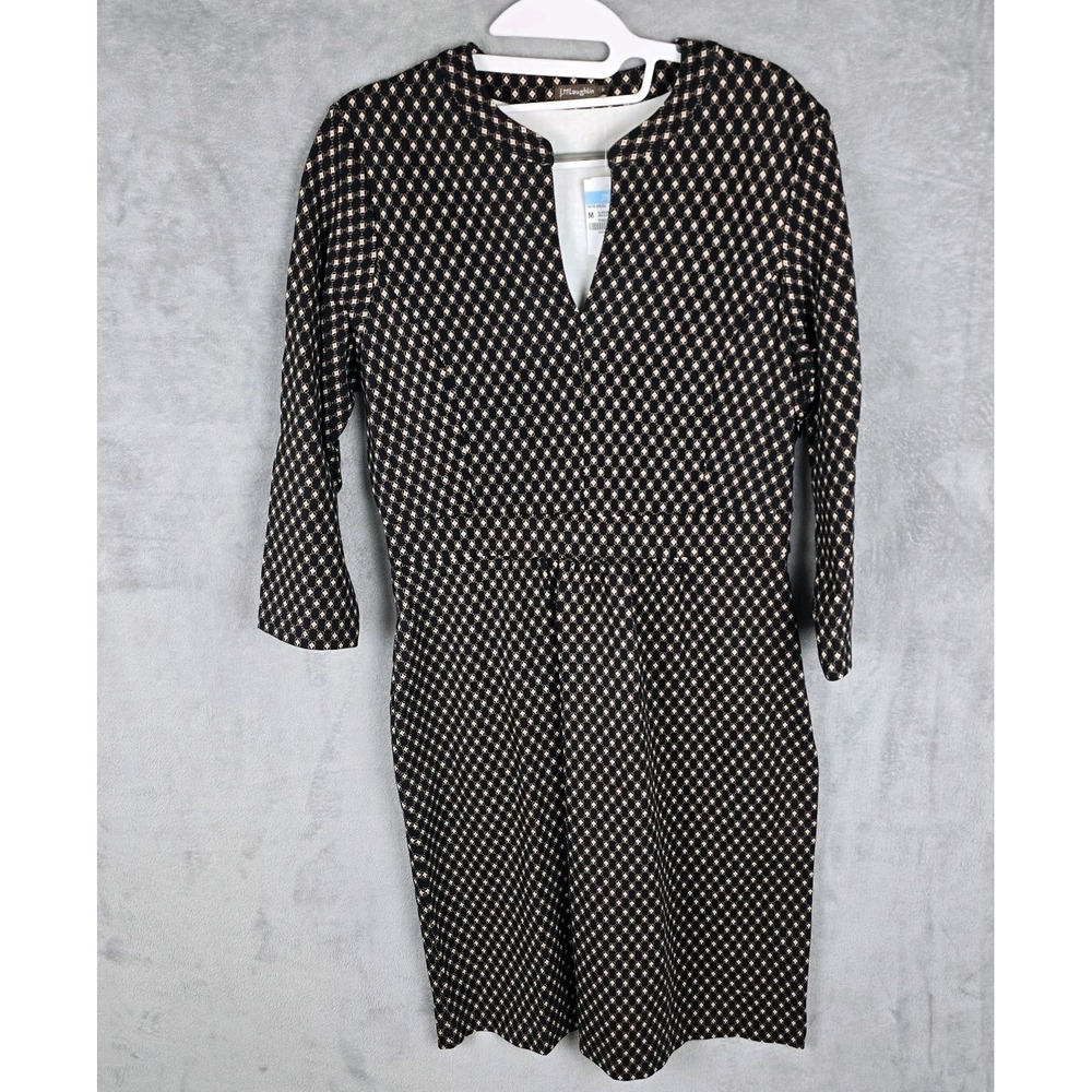 J.McLaughlin Beya Dress Neo Suffield Foulard Black Brown Geometric NWT Size M